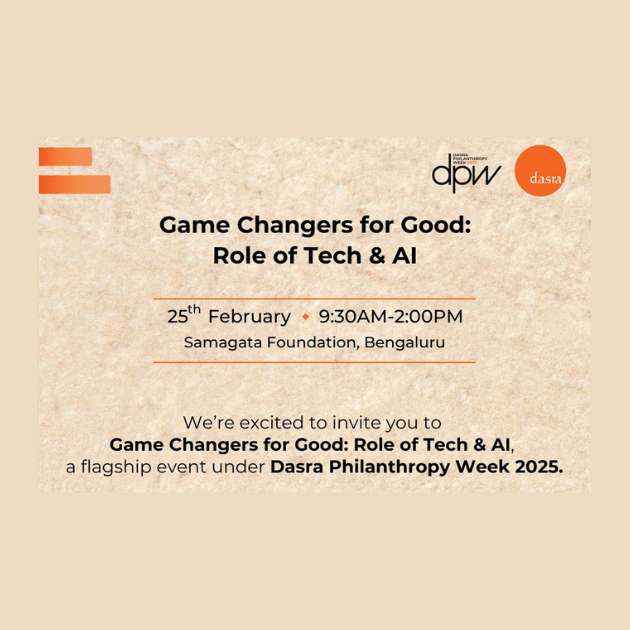 Game Changers for Good: Role of Tech & AI (25 Feb | B'lore) [CLOSED]